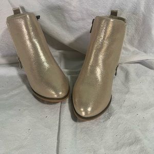 Journee Collection Rebel Metallic Gold Bootie